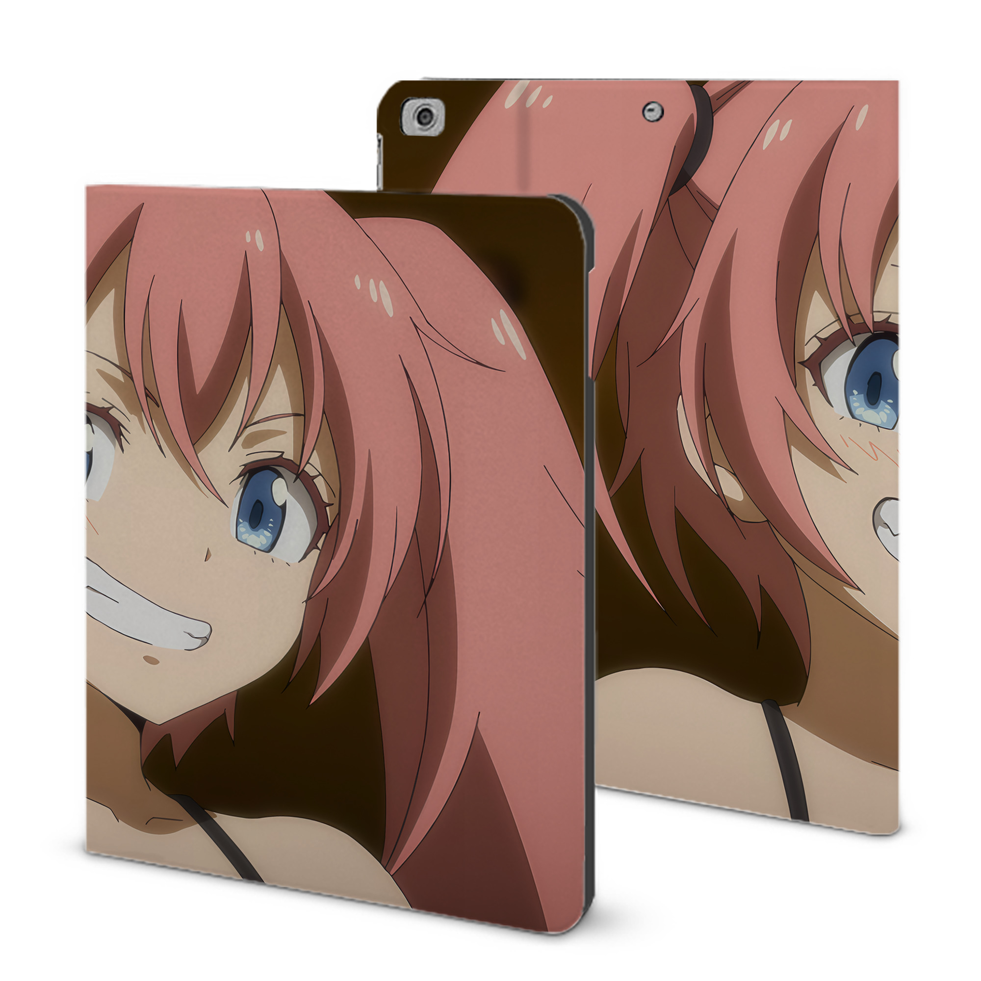 （画像用） 転スラ Regarding Reincarnated to Slime IPad ケース ブック型 PUレザー TPU 耐衝撃 軽量 薄型 ペン収納なし 全面保護 IPad 各モデル対応